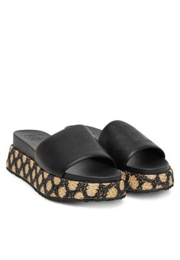 Liu Jo Klapki SA5107 EX014 Czarny. Kolor: czarny. Materiał: skóra