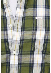 Pepe Jeans koszula bawełniana męska kolor zielony relaxed z kołnierzykiem button-down. Typ kołnierza: button down. Kolor: zielony. Materiał: bawełna #2