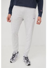 Champion spodnie dresowe 217238 męskie kolor szary melanżowe. Kolor: szary. Materiał: dresówka. Wzór: melanż #4
