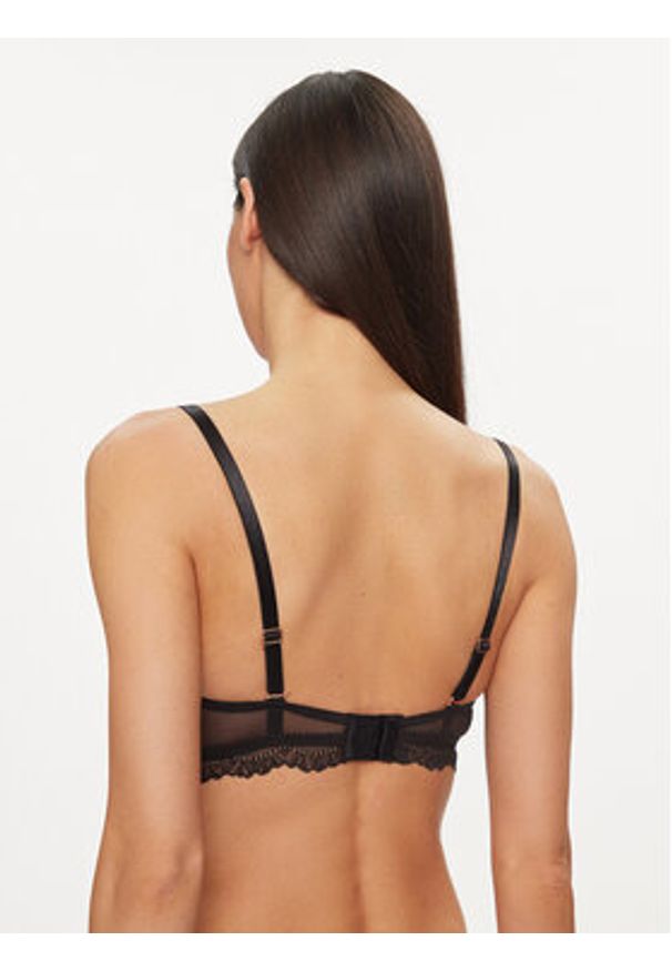 Wonderbra Biustonosz z fiszbiną WB000ARH Czarny. Kolor: czarny. Materiał: syntetyk