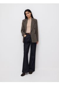 Reserved - Dwurzędowa marynarka z wełną - wielobarwny. Materiał: wełna #1