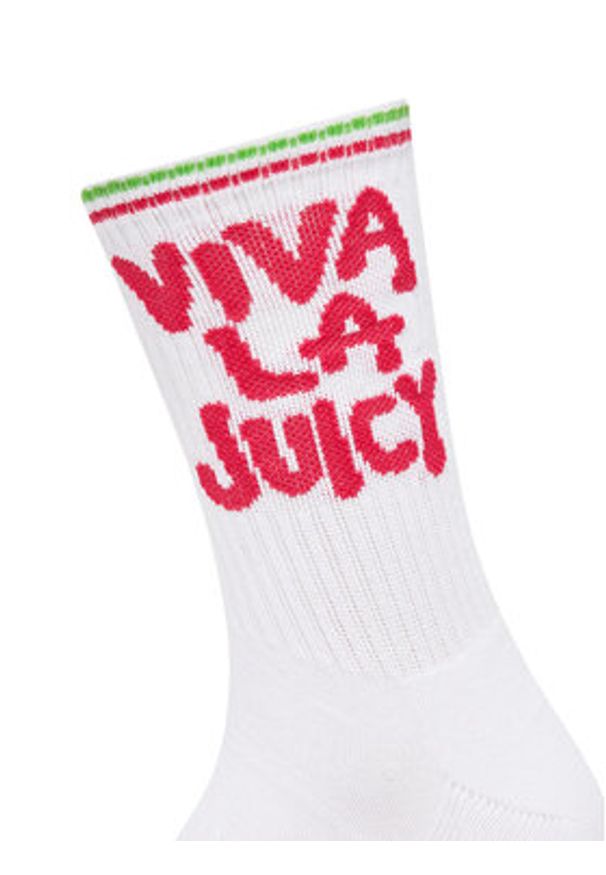 Juicy Couture Skarpety długie Viva JCAXS125718 Biały. Kolor: biały. Materiał: bawełna
