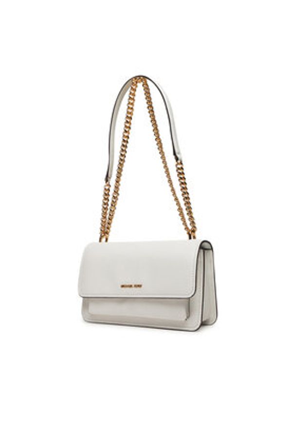 MICHAEL Michael Kors Torebka Claire 30T4GC7L3T Biały. Kolor: biały. Materiał: skórzane