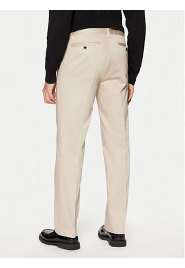 AMI PARIS - AMI Paris Chinosy HTR005.CO0009 Beżowy Regular Fit. Kolor: beżowy. Materiał: bawełna