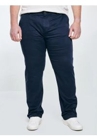 Big-Star - Spodnie męskie chinosy granatowe Trevor 403. Kolor: niebieski. Materiał: tkanina. Wzór: haft. Styl: klasyczny, elegancki #3