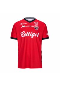 Kappa - Jersey domowy EA Guingamp Guillo 2024/25. Kolor: czerwony, czarny, wielokolorowy. Materiał: jersey. Sport: piłka nożna