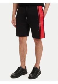 Hugo - HUGO Szorty sportowe Demsi 50563806 Czarny Relaxed Fit. Kolor: czarny. Materiał: bawełna. Styl: sportowy #1