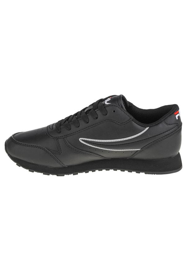 Buty sportowe Sneakersy damskie, Fila Orbit Low Wmn. Kolor: czarny. Materiał: syntetyk, materiał. Sport: turystyka piesza