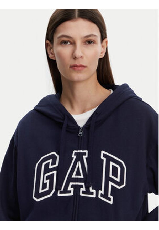 GAP - Gap Bluza 727433-03 Granatowy Relaxed Fit. Kolor: niebieski. Materiał: bawełna