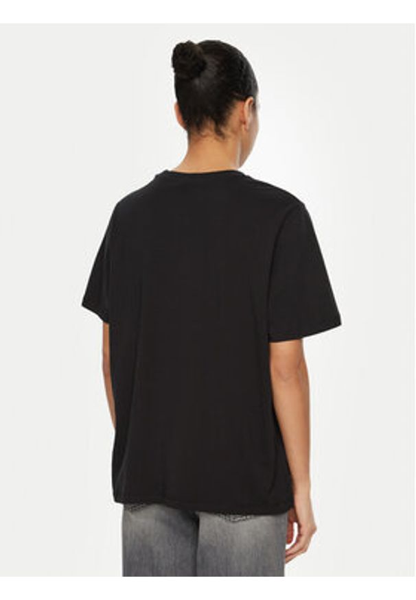 Vero Moda T-Shirt Halle 10321318 Czarny Loose Fit. Kolor: czarny. Materiał: bawełna