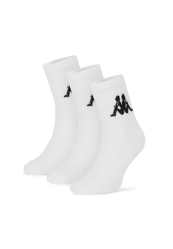 Kappa Skarpety długie Z4444_AW24 (3-PACK) Biały. Kolor: biały. Materiał: bawełna