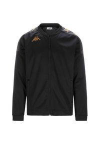 Kurtka z dresu Kappa Giullio. Kolor: czarny, wielokolorowy. Materiał: dresówka. Sport: piłka nożna
