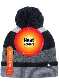 HEAT HOLDERS - Czarny zimowy kapelusz dla kobiet - Izolacyjny i modny. Kolor: czarny. Sezon: zima. Styl: elegancki