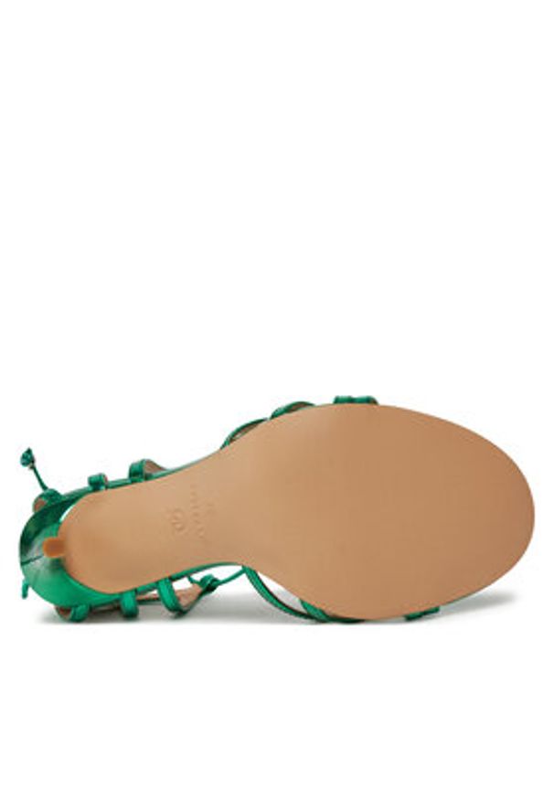 Pinko - PINKO Sandały Cacila 03 SD0037 E003 Zielony. Kolor: zielony. Materiał: skóra