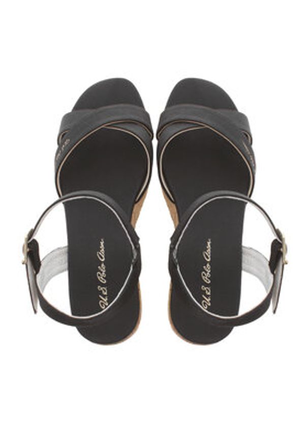 U.S. Polo Assn. Sandały Loren LOREN002 Czarny. Kolor: czarny. Materiał: skóra