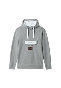 Bluza z kapturem Napapijri Burgee Summer. Typ kołnierza: kaptur. Kolor: szary #1