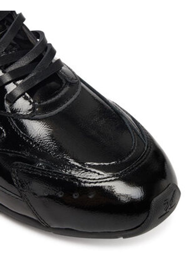 Bronx Sneakersy 66647-P Czarny. Kolor: czarny. Materiał: skóra