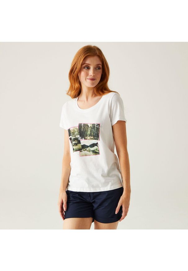 Regatta - Filandra VIII damska koszulka. Kolor: biały. Sport: turystyka piesza