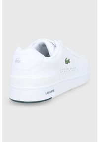 Lacoste Buty kolor biały. Nosek buta: okrągły. Zapięcie: sznurówki. Kolor: biały. Materiał: guma. Sport: bieganie