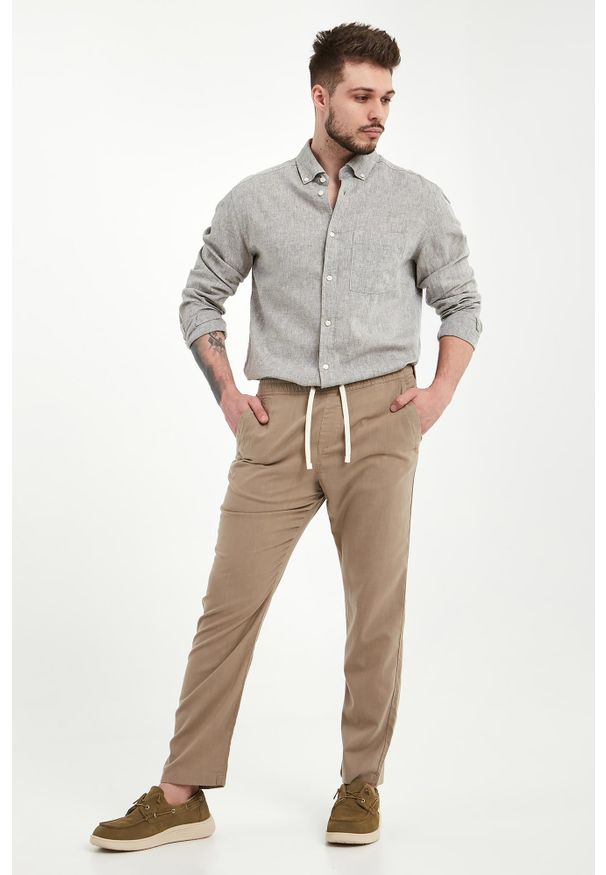 JOOP! Jeans - Koszula męska z lnem Hali26-W JOOP! JEANS. Materiał: len