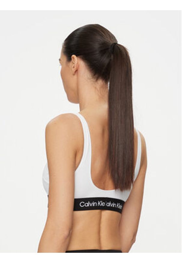 Calvin Klein Swimwear Góra od bikini KW0KW02257 Biały. Kolor: biały. Materiał: syntetyk