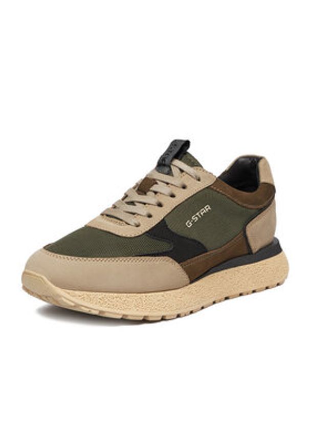 G-Star RAW - G-Star Raw Sneakersy EO-DAIIONA-01 MI08 Khaki. Kolor: brązowy. Materiał: nubuk, skóra