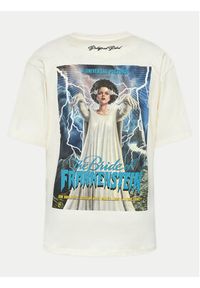 Redefined Rebel T-Shirt Pedro 221166 Beżowy Regular Fit. Kolor: beżowy. Materiał: bawełna