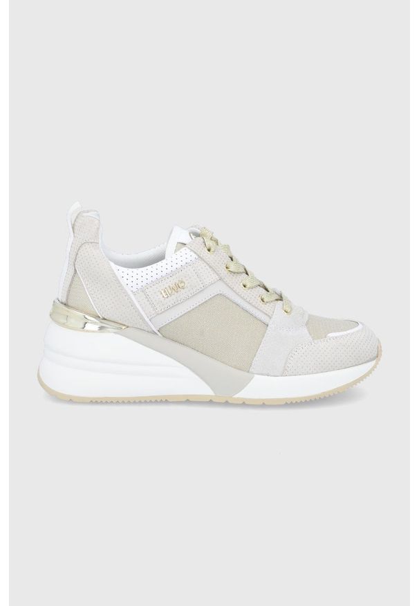Liu Jo buty ALYSSA 1 kolor złoty BA2071TX236S1660. Zapięcie: sznurówki. Kolor: złoty. Materiał: guma. Obcas: na platformie