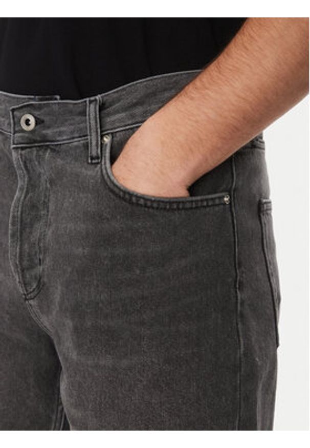 Karl Lagerfeld Jeans Szorty jeansowe A2M10084 Szary Relaxed Fit. Kolor: szary. Materiał: bawełna