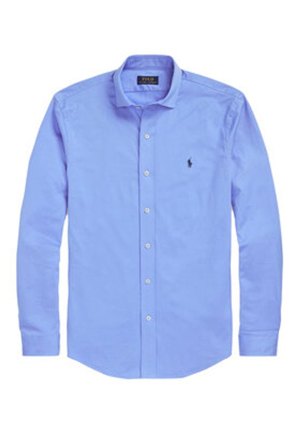 Polo Ralph Lauren Koszula 710899386004 Niebieski Slim Fit. Typ kołnierza: polo. Kolor: niebieski. Materiał: bawełna