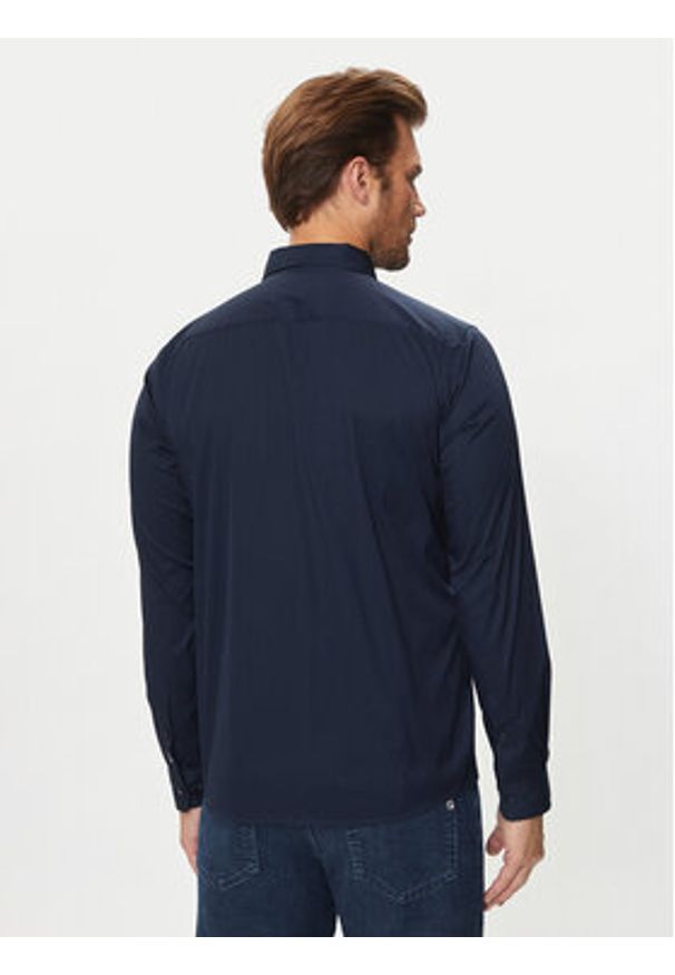 BOSS - Boss Koszula Roan 50520291 Granatowy Slim Fit. Kolor: niebieski. Materiał: bawełna