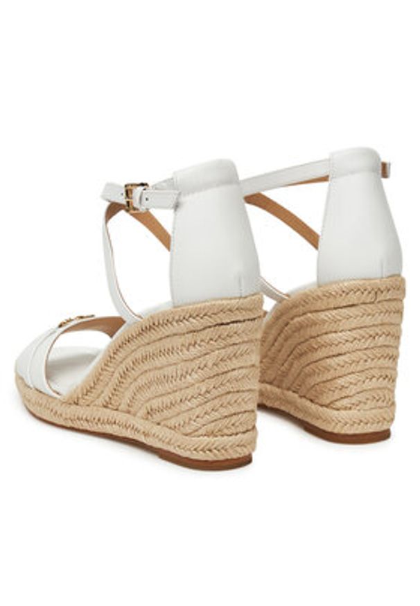 MICHAEL Michael Kors Espadryle Mandy 40R5MAMS2L Biały. Kolor: biały. Materiał: skóra