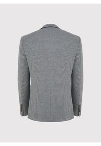 Pako Lorente - PAKO LORENTE - Szara marynarka w pepitkę z dzianiny. Kolor: szary. Materiał: dzianina. Sezon: jesień #8