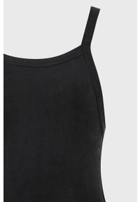 AllSaints - Sukienka Sami Dress. Okazja: na co dzień. Kolor: czarny. Materiał: dzianina, elastan. Długość rękawa: na ramiączkach. Wzór: gładki. Typ sukienki: dopasowane, proste. Styl: casual. Długość: maxi #2