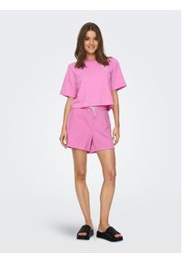 only - ONLY Bluza 15293691 Różowy Regular Fit. Kolor: różowy. Materiał: bawełna #3
