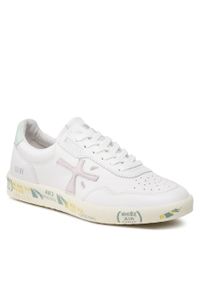 Sneakersy Premiata Clayd 6354 White. Kolor: biały. Materiał: skóra