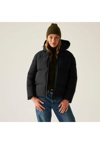 Regatta - Kurtka damska zimowa ocieplana Roxienne. Kolor: czarny. Materiał: poliester, syntetyk, puch. Sezon: zima. Sport: turystyka piesza #1
