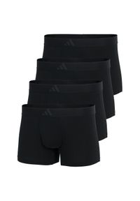 Adidas - Bokserki Active Flex Cotton 3 Stripes 4 pak. Kolor: czarny. Materiał: bawełna, elastan