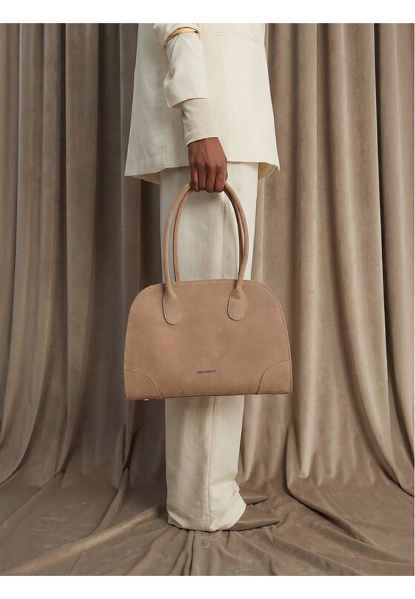 Gino Rossi - GINO ROSSI Torebka EO-LA224-19138 Beżowy. Kolor: beżowy. Materiał: zamszowe, skórzane