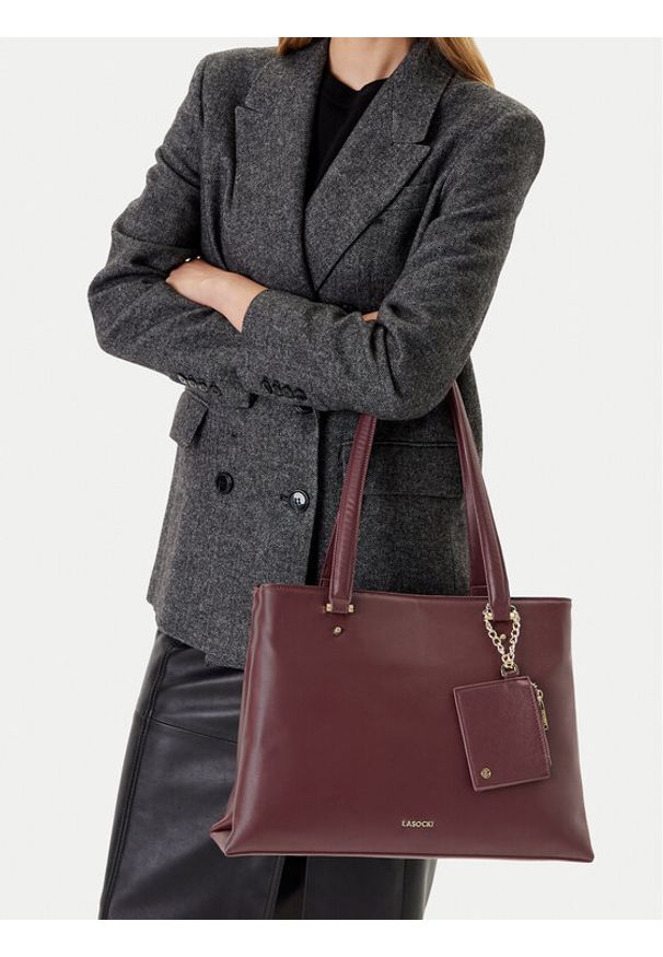 Lasocki Torebka C-LSK-M-009-08 Bordowy. Kolor: czerwony