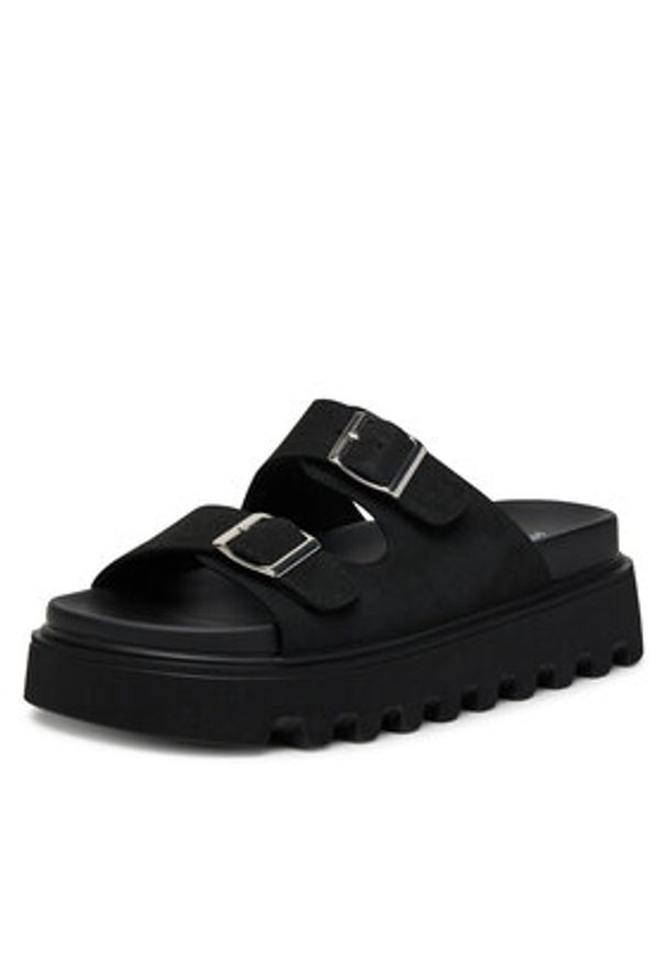DeeZee Klapki HY86009-19 Czarny. Kolor: czarny. Materiał: materiał