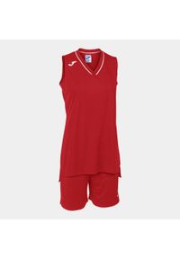 Joma - Zestaw do koszykówki damski Atlanta. Kolor: czerwony, biały, wielokolorowy. Materiał: dresówka. Sport: koszykówka