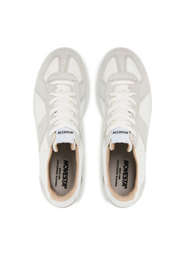 Novesta Sneakersy Gat Summer N454003-002BLN110 Biały. Kolor: biały. Materiał: zamsz, skóra