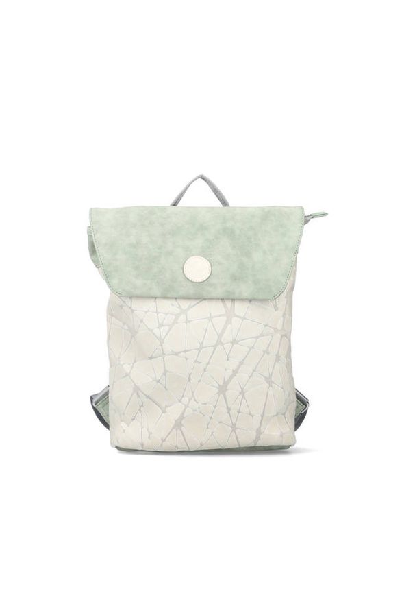 Rieker - RIEKER H1386-40 grey, plecak damski. Kolor: szary. Materiał: skórzane