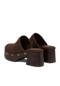 Guess Jeans Klapki EO-JDGJ66-4 Brązowy. Kolor: brązowy. Materiał: skóra, zamsz #6