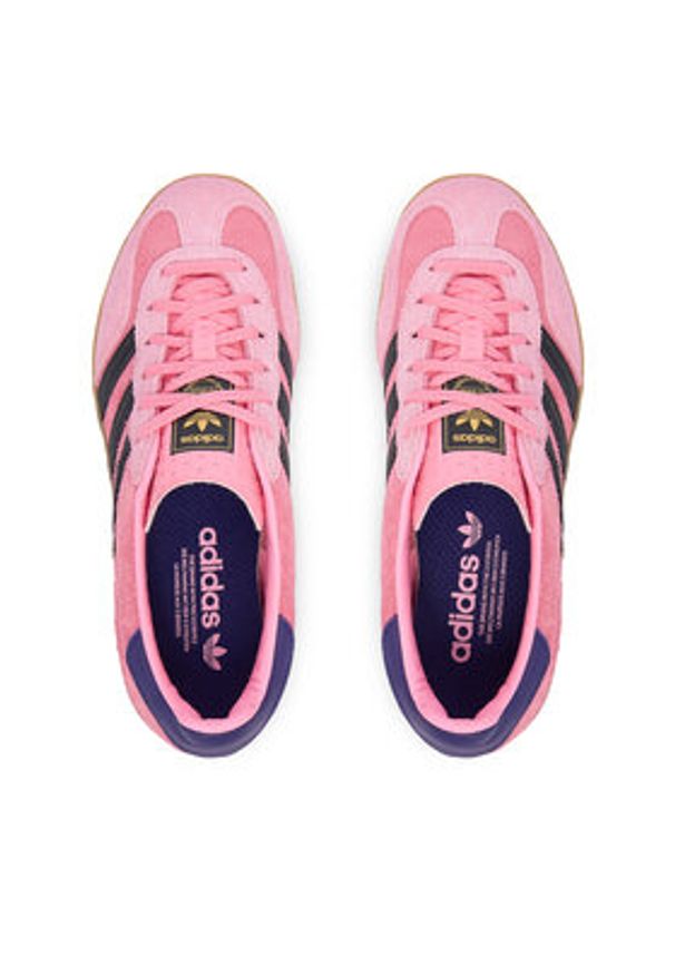 Adidas - adidas Sneakersy Gazelle Indoor IE7002 Różowy. Kolor: różowy. Materiał: zamsz, skóra. Model: Adidas Gazelle