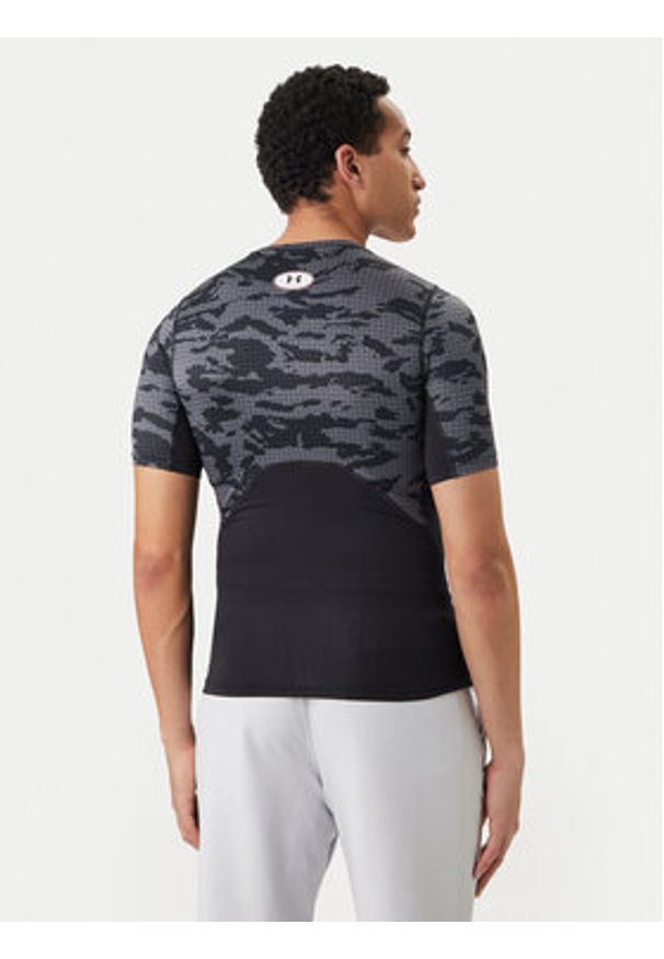 Under Armour Koszulka techniczna HeatGear® Printed 6009657 Czarny Slim Fit. Kolor: czarny. Materiał: syntetyk
