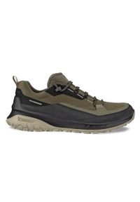 ecco - Buty do chodzenia męskie Ecco Ult trn Low. Zapięcie: sznurówki. Kolor: zielony. Materiał: materiał, syntetyk, tkanina. Szerokość cholewki: normalna. Sport: turystyka piesza