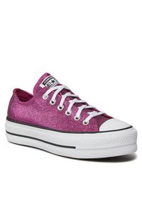 Converse Trampki Chuck Taylor All Star Lift A05438C Fioletowy. Kolor: fioletowy