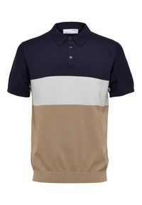 Selected Homme Polo 16088615 Niebieski Regular Fit. Typ kołnierza: polo. Kolor: niebieski. Materiał: bawełna